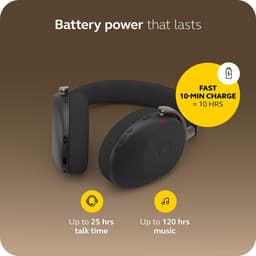 Bluetooth Hoofdband Koptelefoon Jabra EVOLVE3 85 LINK390C Zwart — thumbnail 6