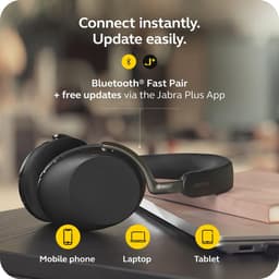 Bluetooth Hoofdband Koptelefoon Jabra EVOLVE3 85 LINK390C Zwart — thumbnail 10
