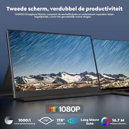 Octav8® Draagbare Monitor - Portable Monitor - Draagbare Scherm - 15.6 Inch - FHD 1080p — thumbnail 3