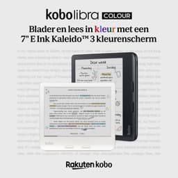 Kobo Libra Colour E-reader Zwart + Kobo SleepCover Hoes Zwart Bundel - 7 inch kleurenscherm - 32GB - Luisterboeken — thumbnail 13
