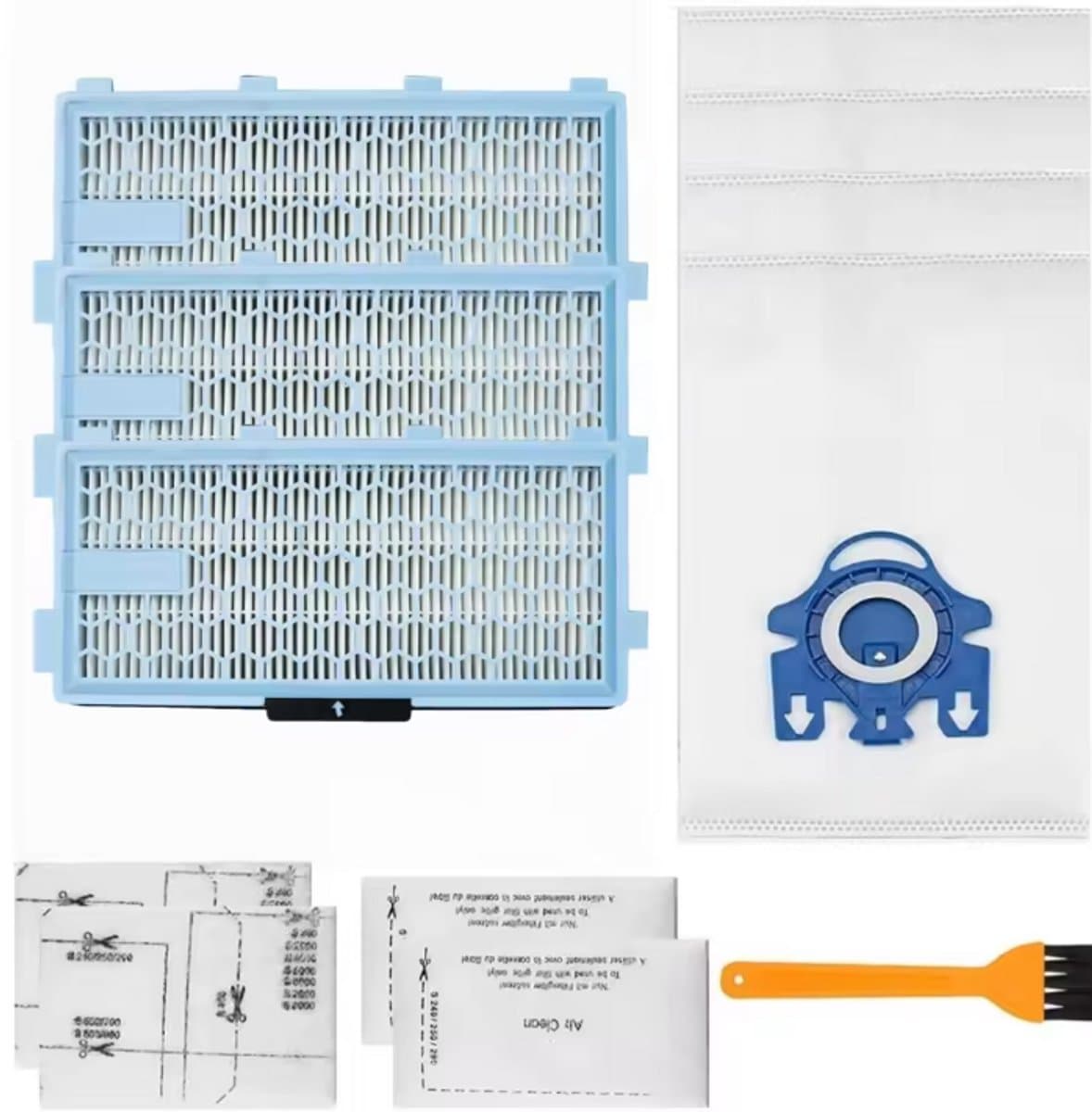 Geschikt voor Miele C2 C3 S5 S8 SF-HA 50-serie stofzuigers HEPA-filter 3D Airclean GN stofzak motorbeschermingsfilter — afbeelding 1