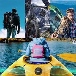 QTTVBTNA -Douche Speaker - Badkamer Speaker - Shower Speaker - Draagbare Speaker - Bluetooth Speaker - Met Zuignap - Waterproof - USB Oplaadbaar - 9*3cm - Zwart — thumbnail 7