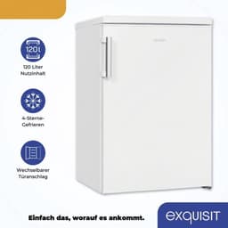 Exquisit KS16-4-H-010DW - Koelkast Tafelmodel - 5 Jaar Garantie - 120 Liter - RVS Handgreep - Wit — thumbnail 14