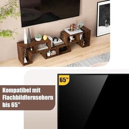 Modulaire TV Kast Uitschuifbaar – 3 Delig Lowboard voor TV's tot 65 Inch — thumbnail 12
