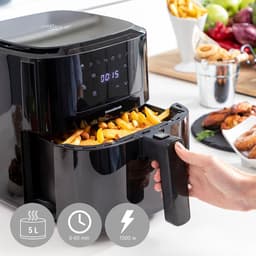 Pack Luchtfriteuse met mand en Opvouwbaar siliconen mandje voor airfryer InnovaGoods — thumbnail 19
