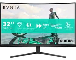 Philips Evnia 32M2C3500L - Curved QHD Gaming Monitor - 180hz - 32 inch