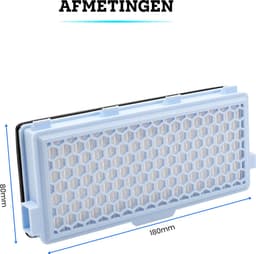 Actieve HEPA-filterset 2 stuks geschikt voor Miele Classic Compact C1, Complete C2 en C3 - Vervangbaar - Stofzuigeronderdelen — thumbnail 3