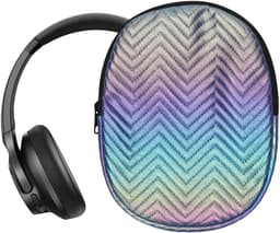 kwmobile Hoes voor Anker Soundcore Q20i Tas – Case voor Headset van Metallic Kunstleer en Nylon – meerkleurig — thumbnail 2