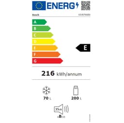 Bosch KIV87NSE0 - Inbouw koel-vriescombinatie - Sleepdeur - 177.2 x 54.1 cm — thumbnail 8