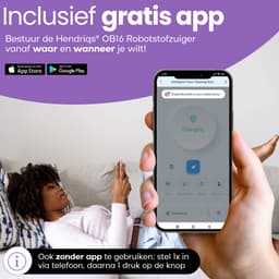Hendriqs® Robotstofzuiger met Dweilfunctie en Laadstation - Geschikt voor Huisdieren - Tot 243 Minuten Accuduur & Krachtige Zuigkracht - Elektrische Stofzuiger Robot - Dweilrobot - Vacuum Cleaner — thumbnail 3