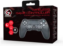 GMB Gaming Draadloze Game Controller voor PS4 en PC - Dual Vibration, LED Lichtbalk, Ergonomisch Ontwerp voor Comfortabel en Realistisch Spel, Zwart — thumbnail 3