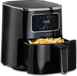 alpina Airfryer 4.5L - Heteluchtfriteuse 1-4 Personen - Air Fryer met Digitaal Touchscreen - Instelbare Temperatuur 80 tot 200 Graden - Timer Functie - Heteluchtoven 1450W — thumbnail 1