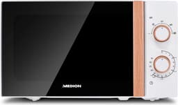 MEDION Magnetron (houtlook, 20 liter, 700 watt, spiegelende deur, 5 vermogensstanden, ontdooifunctie, timer, MD10596) wit — thumbnail 1
