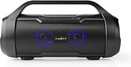 Nedis Portable Speaker – Bluetooth – Spatwaterdicht – Met verlichting – Zwart — thumbnail 1