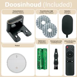 AG6000 Robotstofzuiger met Dweilfunctie – Robotstofzuiger met App & Afstandsbediening – Sterke Zuigkracht – Geschikt voor Huisdierenharen – Automatisch Oplaadstation – 120 Min Accu – Dweilrobot & Robotstofzuiger – Navigatie – 2500mAh – White Gold — thumbnail 8