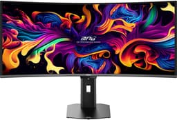 MSI MPG 341CQR QD-OLED X36 - Curved UWQHD Gaming Monitor - 360hz - 34 inch - USB-C PD 98W - DisplayHDR True Black 500 - OLED Care 3.0 — thumbnail 9