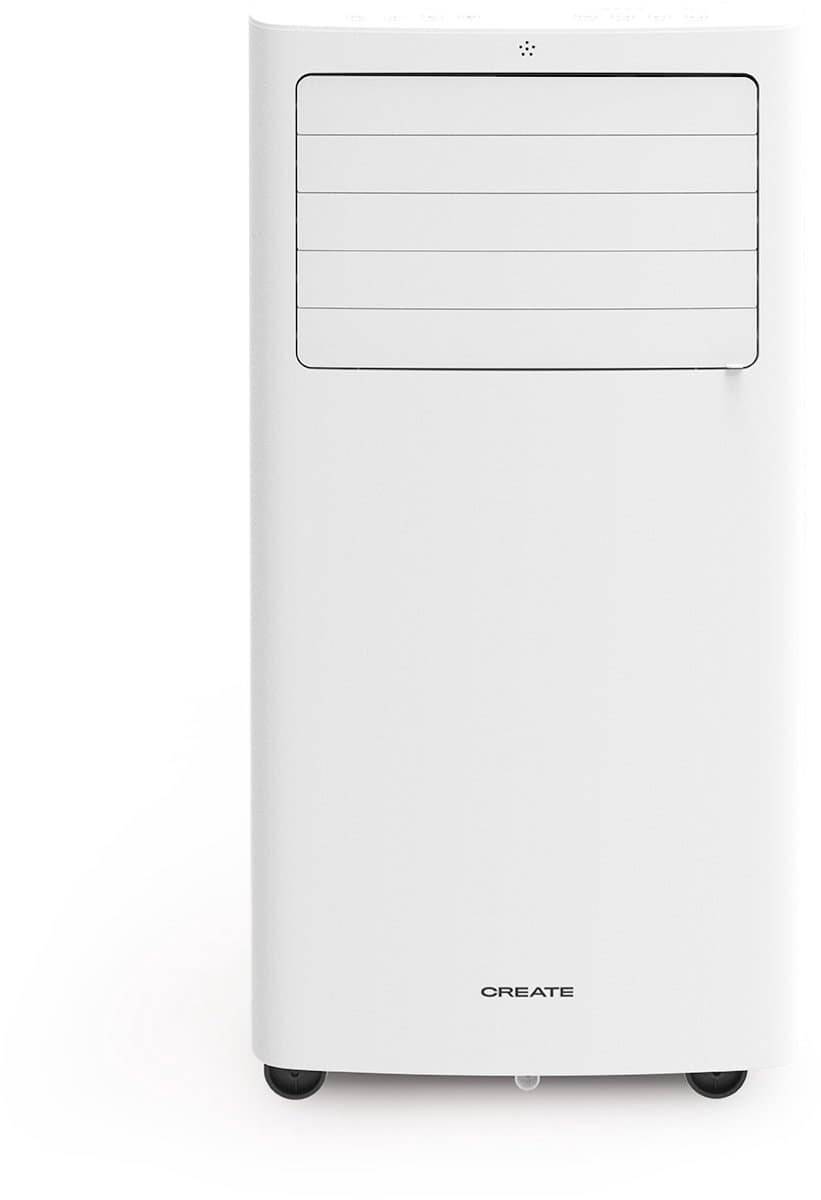 CREATE - Mobiele airco 4-in-1 WiFi 12000 BTU met warmtepomp - Wit - Met afvoerset voor schuifraam en draai-kiepraam - SILKAIR DUAL CONNECT 12000 — afbeelding 1