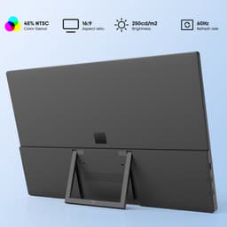 HDeye 15.6" Draagbare Monitor – 1080P IPS, Dual USB-C, Mini HDMI, 250cd/m², 60Hz, VESA – Voor Laptop, Telefoon, Gaming — thumbnail 11