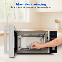 MEDION magnetron met grill- en heteluchtfriteusefunctie (25 liter, 900 watt, 1500 watt grill, 1500 watt heteluchtfunctie, 11 programma's, 10 vermogensstanden, MD12231) lichtgrijs [MODEL 2025] — thumbnail 7