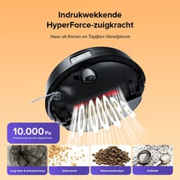 Roborock Q10 S5 Robotstofzuiger– 10000 Pa Zuigkracht–Dubbele Anti-klitfunctie–VibraRise 2.0-Systeem– 8 mm Dweillift– PreciSense LiDAR-navigatie–Obstakelvermijding– APP–Zwart — thumbnail 8