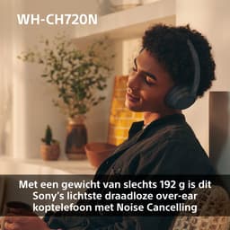 Sony WH-CH720N – Draadloze over-ear koptelefoon met Noise Cancelling - Roze — thumbnail 6