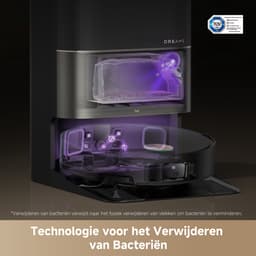 Dreame X50 Ultra Complete - Robotstofzuiger met dweilfunctie - Geschikt voor huisdierharen - Complete Accessoires kit - Eenvoudig schoonmaken van laag meubilair - Zwart — thumbnail 14