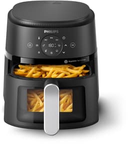 Philips 2000 series NA211/00 friteuse Enkel 3,2 l Vrijstaand 1300 W Heteluchtfriteuse Zwart, Zilver — thumbnail 3