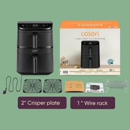 Cosori TurboTower – Dubbele Airfryer XXL – 10.8L – 2 Manden Apart Instelbaar – 7 Programma’s — thumbnail 5