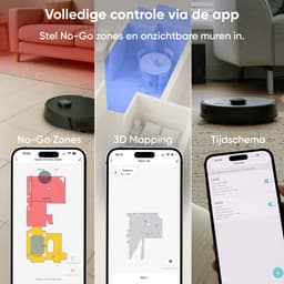 Airson X2 Ultra Clean - Robotstofzuiger met Dweilfunctie - Mobiele Applicatie - Automatisch Leegstation - LiDAR Navigatie - Geschikt Voor Huisdierharen — thumbnail 7