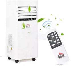 3-in-1 Mobiele airco - 7000 BTU - Draagbare airconditioner - 3-in-1 koelen, ventilator en luchtontvochtiger - voor 10-26 m² - met afstandsbediening en 24-uurs timer - 2 snelheidsniveaus - wit — thumbnail 10
