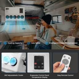 Airconditioner - Air conditioning - 10000 BTU - 150-500m³/u - 1-3KW - 12V Efficiënte Koeling - Met Afstandsbediening - Voor RV - Camper -Vrachtwagens - Boten — thumbnail 14
