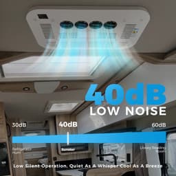 Dak Airconditioner - Air conditioning - 10000 BTU - 150-400m³/u - 1-3KW - 24V Efficiënte Koeling, Met Afstandsbediening, voor RV, camper, Vrachtwagens, Boten — thumbnail 8