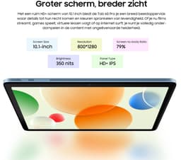 Blackview Tab 60 Pro Tablet - 4G - 8GB RAM - 128GB - 10.1 inch - Android 14 - Unisoc T606 Octa core - Widevine L1 - Grijs — thumbnail 9