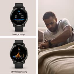 Garmin Venu 2 Plus Health Smartwatch - Amoled touchscreen - 9 dagen batterij - spraakbesturing - Zwart — thumbnail 17