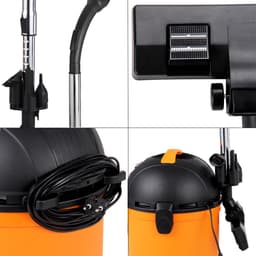 Monzana Stofzuiger Nat & Droog - 1200W 15L Container – Zwart/Oranje — thumbnail 8