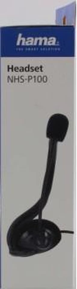 PC-Office-headset NHS-P100' met nekband, stereo, zwart — thumbnail 11