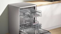 Bosch Serie 4 SMS4ELI08E, Vrijstaand, Volledige grootte (60 cm), Roestvrijstaal, Zwart, Knoppen, 1,75 m — thumbnail 5