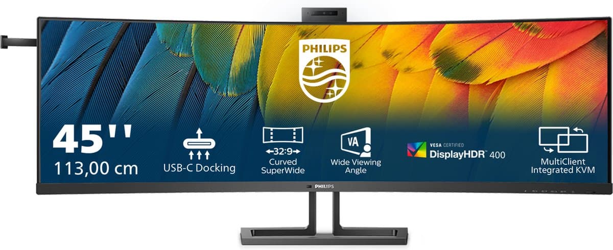 Philips 45B1U6900CH Monitor 32:9 SuperWide Curved met USB-C — afbeelding 1