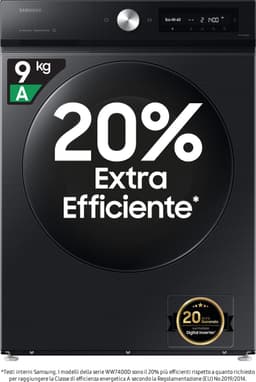 Samsung WW90DB7U94GBU - Wasmachine - Bespoke 7000 reeks - A klasse (20% energiezuiniger) - 9Kg - AI Wash — thumbnail 10