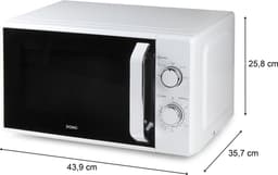 DOMO DO3120 Microgolfoven solo - 20 L - 800 W - wit — thumbnail 9