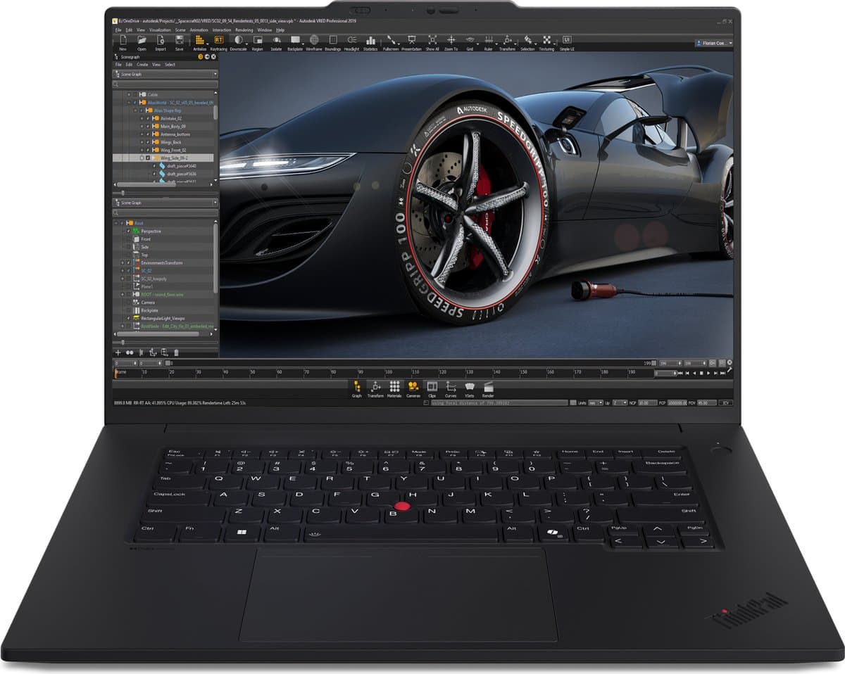 "Lenovo ThinkPad P1 Gen 7 Intel Core Ultra 7 155H Mobiel werkstation 40,6 cm (16"") WQXGA 32 GB LPDDR5x-SDRAM 1 TB SSD NVIDIA GeForce RTX 4060 Wi-Fi 7 (802.11be) Windows 11 Pro Engels Zwart" — afbeelding 1