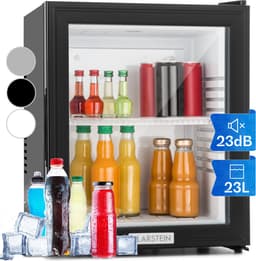 Klarstein Minibar Barmodel Koelkast - 24 Liter - glas - 0dB - Zwart - Minikoelkast - 5-15°C - voor Hotelkamer voor Kantoor - Stil Compact - Mini Fridge Kleine Koelkast Hotelkoelkast Drankkoeler Compact Koelkast — thumbnail 21