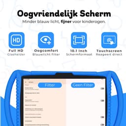 Bosstony Snelle Kids Tablet 10 inch - Ouderlijk Toezicht - 6000mAh Batterij - 192 GB - Incl Beschermpakket - Kindertablet vanaf 3 jaar - Tablet Kinderen — thumbnail 2