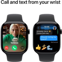 Apple Watch Series 10 - Wifi - 46mm - Zwarte Aluminium Case met Zwart Sportbandje - S/M — thumbnail 6