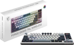 MSI FORGE GK600 TKL SKY US - Gaming Keyboard - Mechanical Linear Switches - RGB LED — thumbnail 5