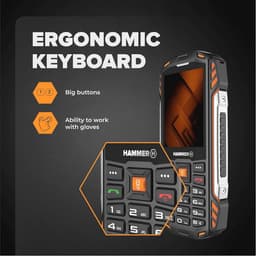 Mobiele telefoon met drukknop, Ontgrendeld, 128 MB, 4000 mAh, 2,8 inch IPS-scherm, IP68, FM-radio, 3,5 mm, 2 MP camera, Dual-SIM — thumbnail 2