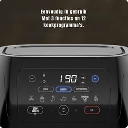Core® Airfryer xl - Airfryer xxl - Heteluchtfriteuse - Zwart- 31cm x 31cm x 38cm — thumbnail 6