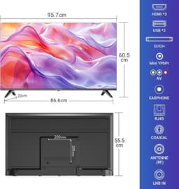 43 Inch QLED Smart TV 4K HDR Randloos met App Store en Voice Assistant — thumbnail 6