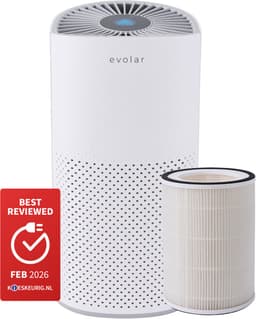 Evolar Luchtreiniger met HEPA 13 Filter - CADR: 200m3/h - Air Purifier - Slaapmodus - Luchtkwaliteit Indicator - Pure4 — thumbnail 1