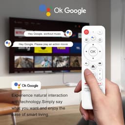 Smart TV Box - Mediabox Android - Streaming Content - Wifi 6 Connectiviteit - 9x9x2 cm - Zwart — thumbnail 2